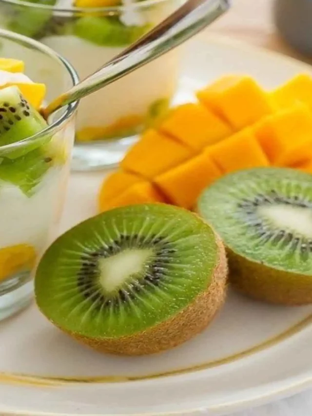 Sobremesa Low Carb de Kiwi e Manga